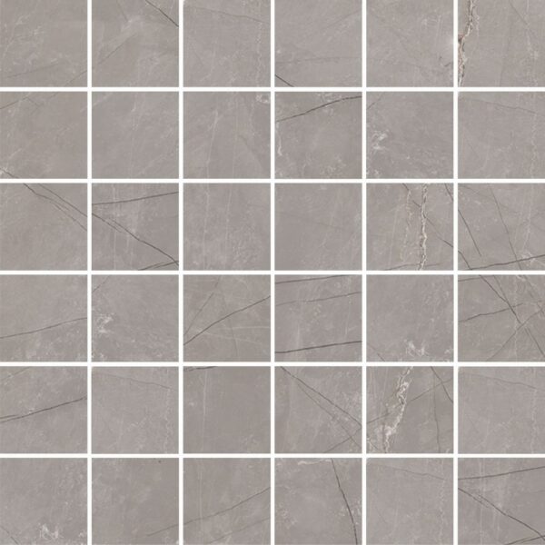Bouquet Grey Shine 2x2 Mosaic Polished tile