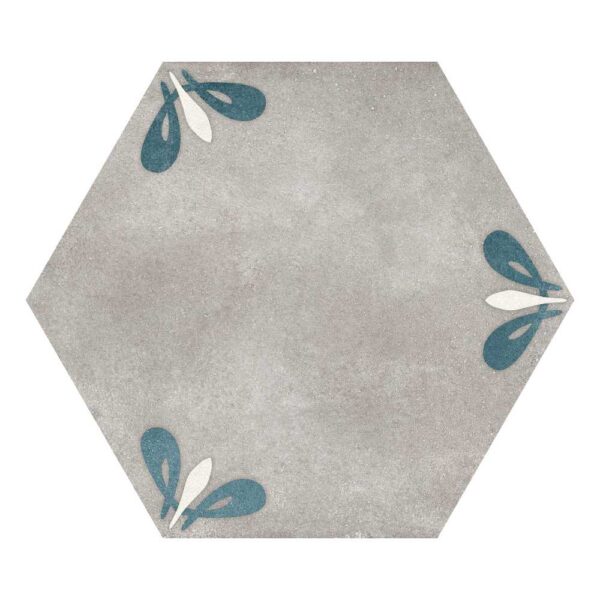 Café Grey Lily 8" Hex Matte tile