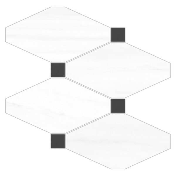 Capri Dolomite Lantern T8 Mosaic Polished tile