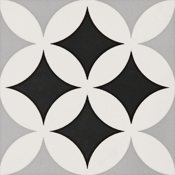 Cement Original Deco Grey 8x8 D3D1 Matte tile