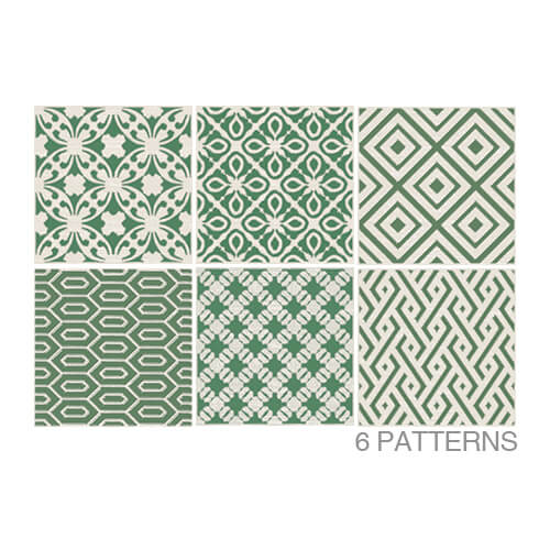 Coastal Emerald 4x4 Deco Glossy tile