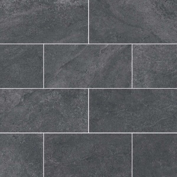 Dolce Black 12x24 Matte tile