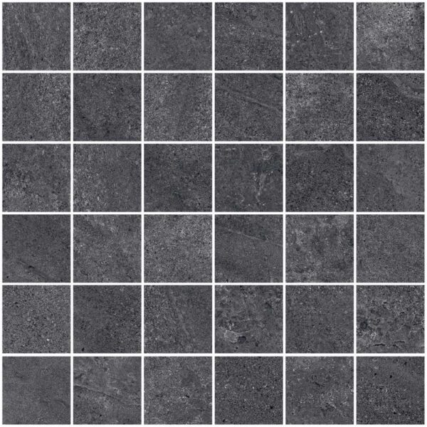 Dolce Black 2x2 Mosaic Matte tile