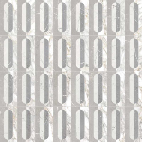 Lux Bianco Vagli 24x48 Sequence Satin tile