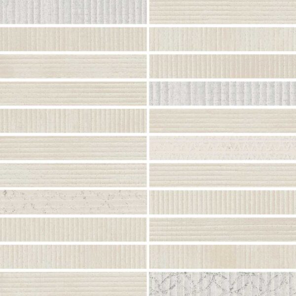 Milan Beige 2x2 Stack Mosaic Matte tile