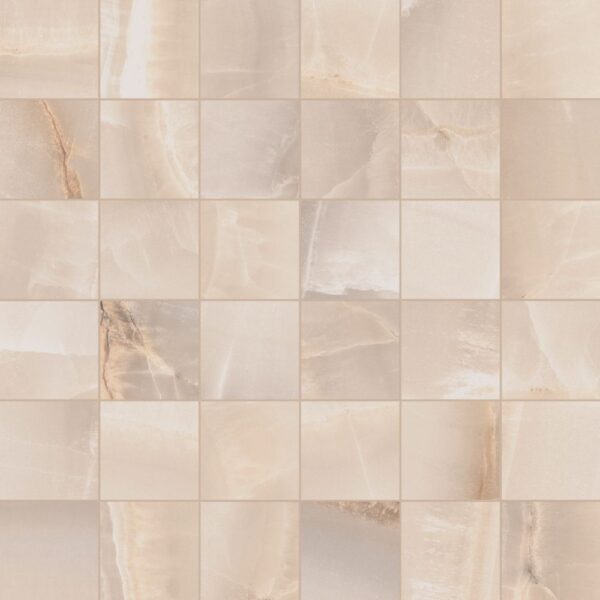 Onyx Ivory 2x2 Mosaic Matte tile