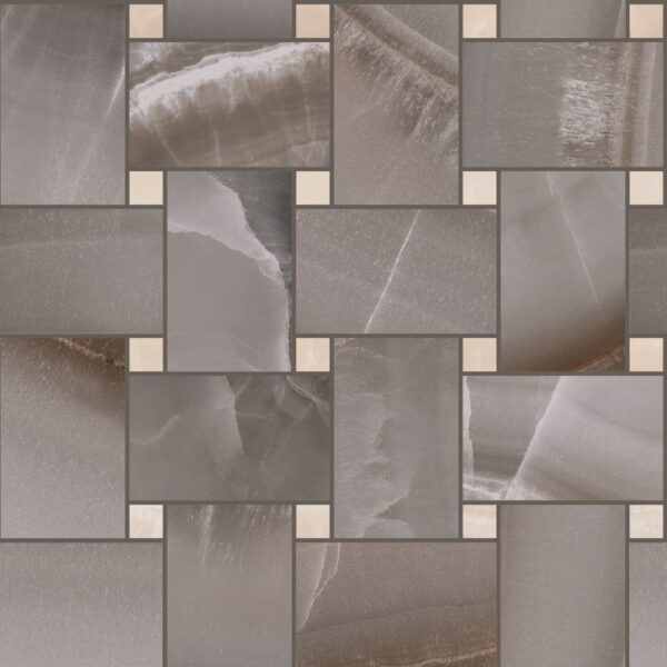 Onyx Ocean Basketweave Polished tile