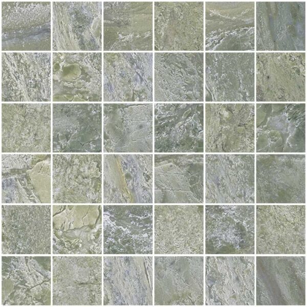 Paradise Green 2x2 Mosaic Matte tile