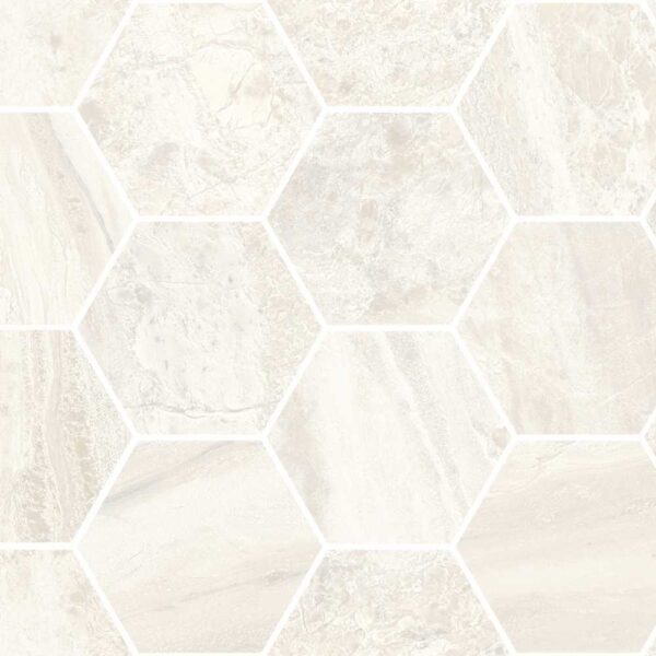 Paradise Ivory 4" Hex Polished tile