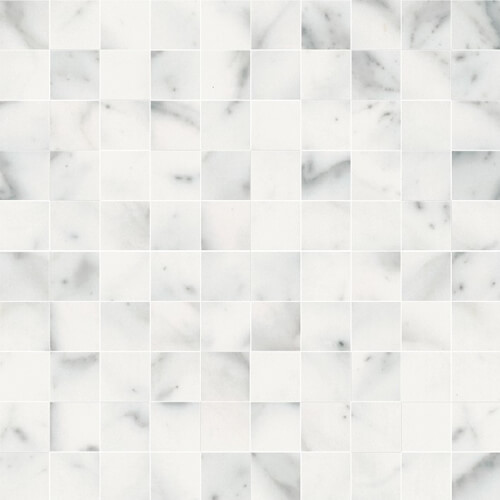 Pietra Santa Statuario 1x1 Mosaic Polished tile