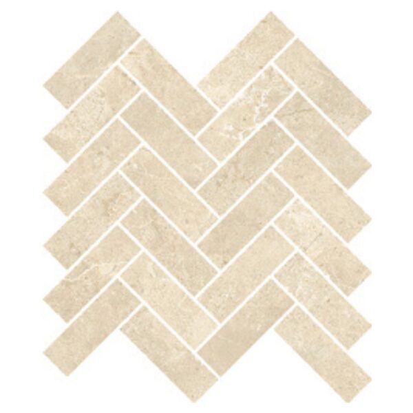 Portofino Crema Marfil Herringbone Matte tile