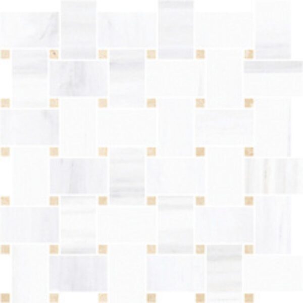 Portofino Dolomite Basketweave Polished tile