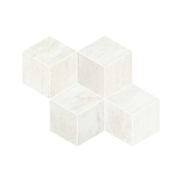 Prestige Bianco Cube Mosaic Soft tile