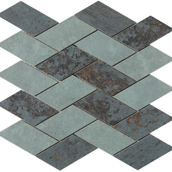 Spirit Bi-Color Herring Mosaic Matte tile