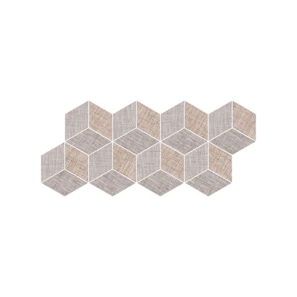 Textile *Hex Mix Light Mosaic Matte tile