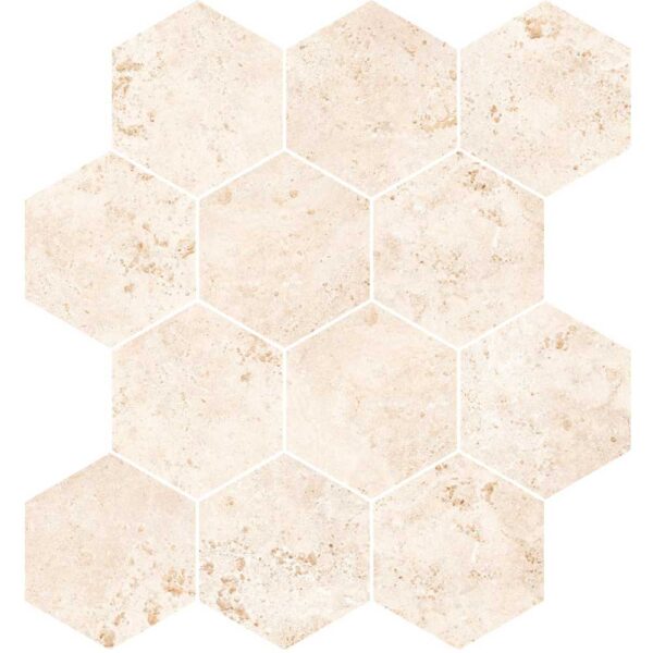 Tivoli Tivoli Beige Hexagon Mosaic Matte tile