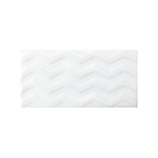Whisper White Deco D1 3x5 Glossy tile