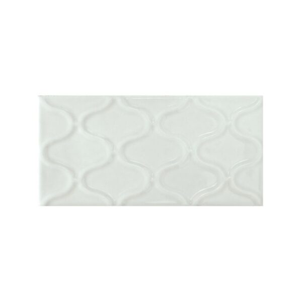 Whisper Aquamarine Deco D3 3x5 Glossy tile