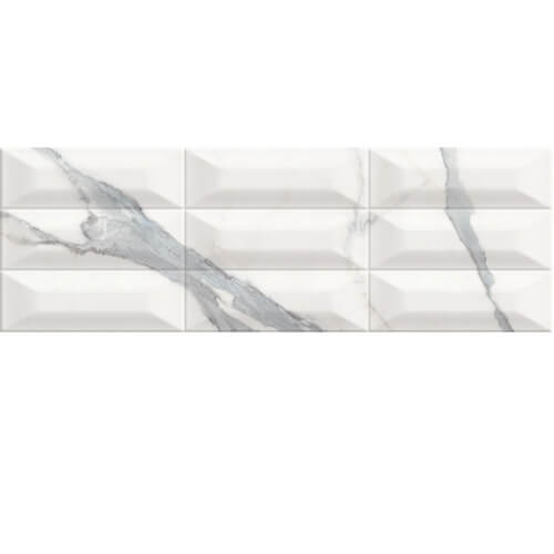Portofino Wall Venato 10x30 Bevel Polished tile