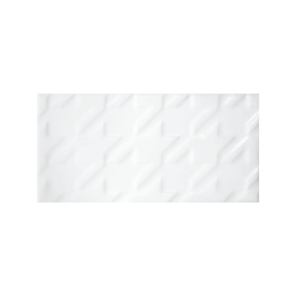Whisper White Deco D2 3x5 Glossy tile