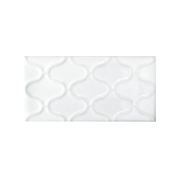 Whisper White Deco D3 3x5 Glossy tile