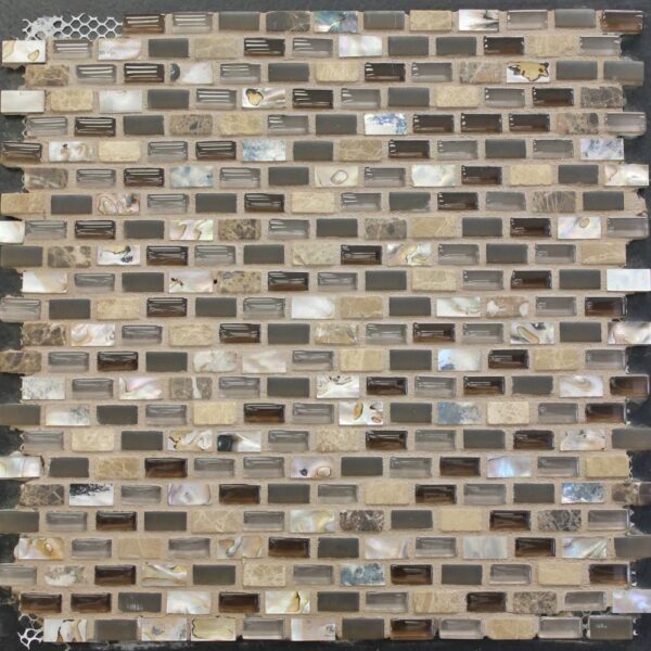 Sea Jewels Abalone Small Brick Multi-Texture tile