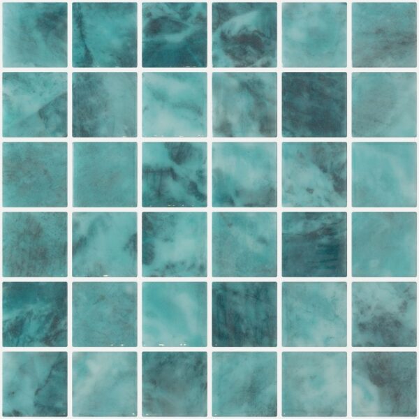 Miami Aqua 2x2 Glossy tile