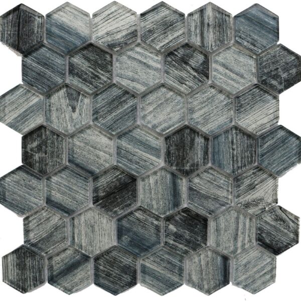 Exotica Blue Hex 2 Polished tile