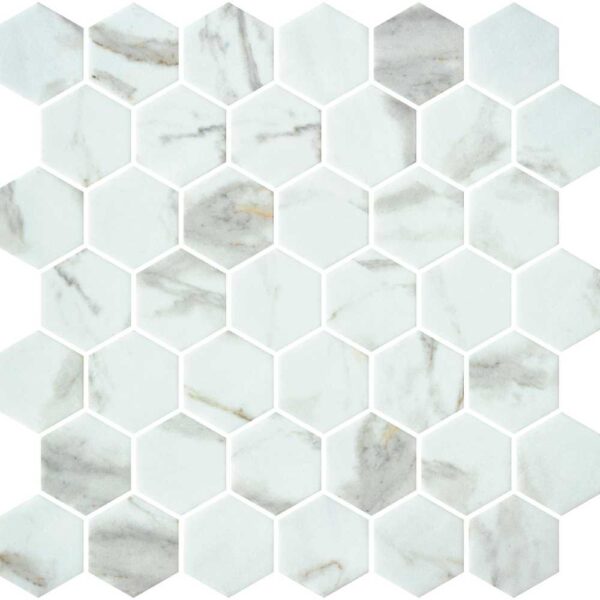 Danby Calacatta Hex 2 Matte tile