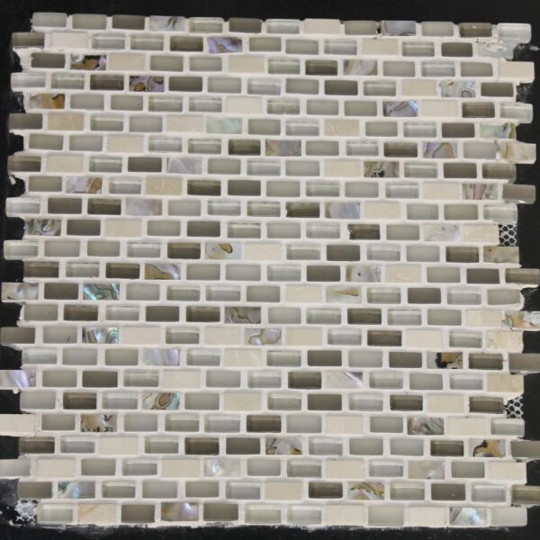 Sea Jewels Creme Small Brick Multi-Texture tile