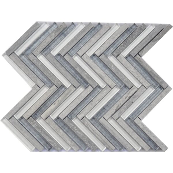 Loudoun Denim Chevron/Her Multi-Texture tile