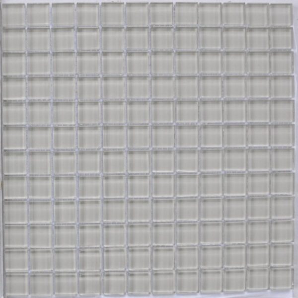 Crystall Glass Greige 1x1 Mosaic Polished tile