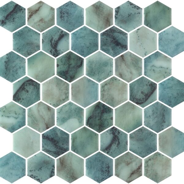 Miami Jade Hex 2 Glossy tile