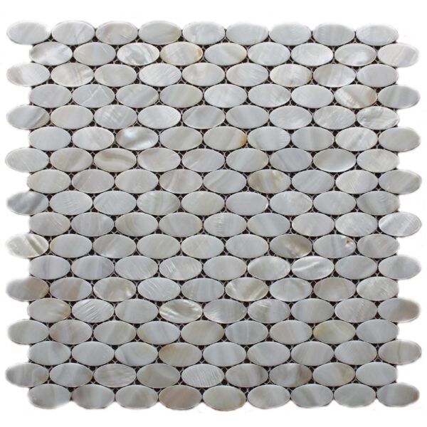 Sea Jewels Mother Pearl Ovals Polished tile