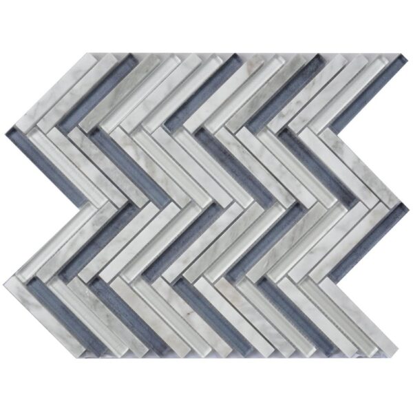 Loudoun Navy Chevron/Her Multi-Texture tile