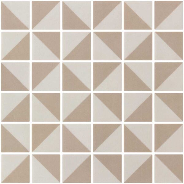 Deco Origami Beige 2x2 Mosaic tile