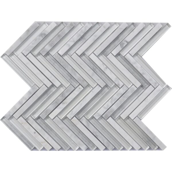 Loudoun Steel Chevron/Her Multi-Texture tile