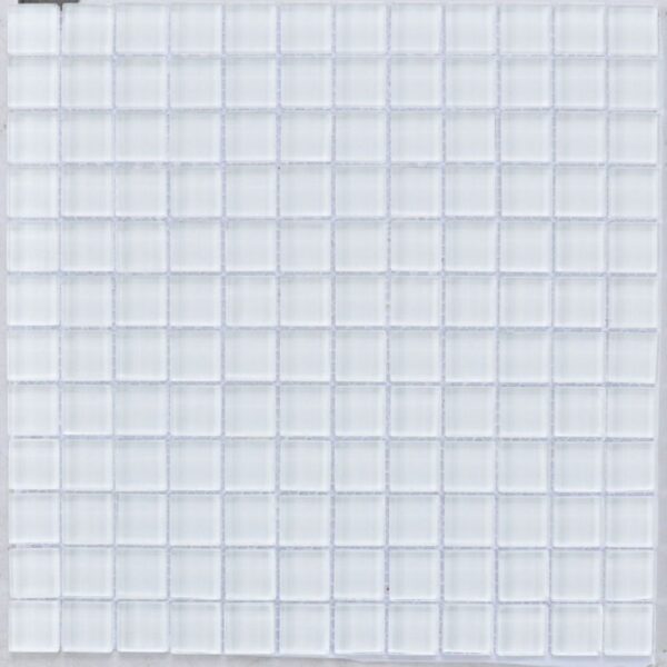 Crystall Glass Super White 1x1 Mosaic Polished tile