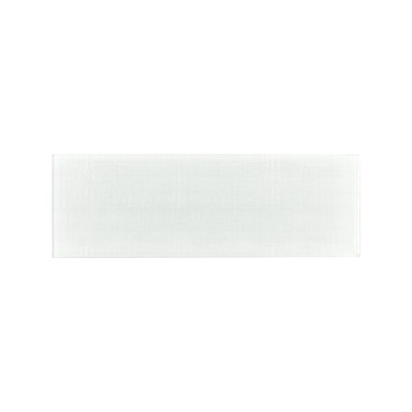 Crystall Glass Super Wht 4x12 Striata Multi-Texture tile