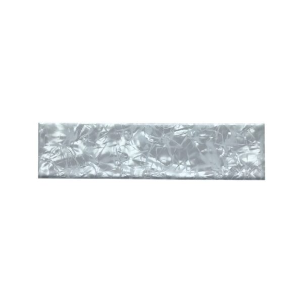 Mother of Pearl Glass White 3x12 Polished tile