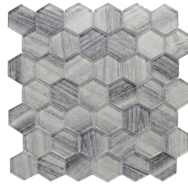 Exotica White Hex 2 Polished tile