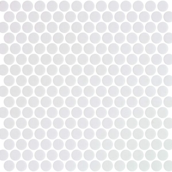 Islands White Penny Matte tile