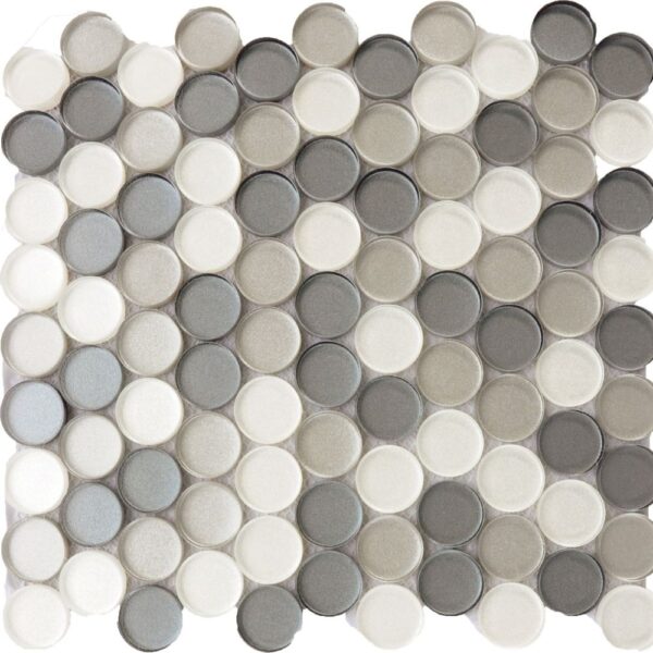 Brilliance White Penny Rd Multi-Texture tile