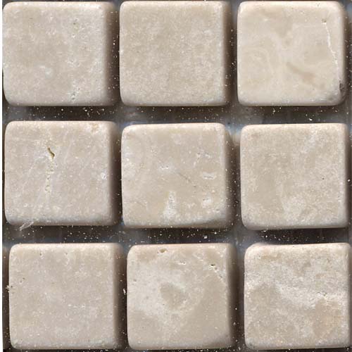 Botticino 1x1 Tumbled tile