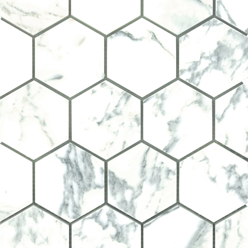 Arabescato 3 Hex Honed tile