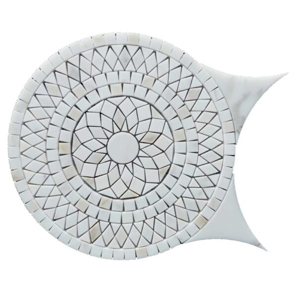 Cristallo 3 Waterjet Calacatta Gold + Dolomite Polished tile