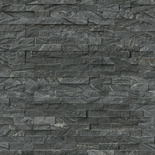 Glacial Black 6x24 Multi-Texture tile