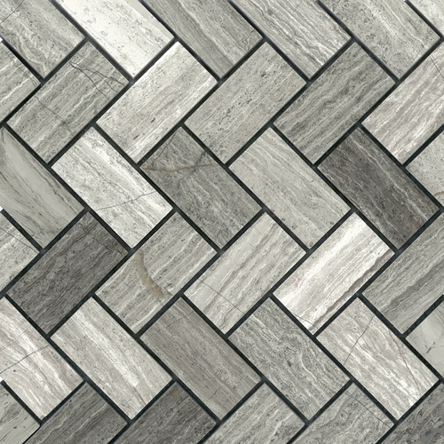 Driftwood Grey Herringbone Honed tile