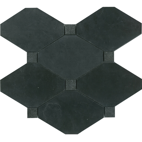 Midnight Lantern Mosaic Honed tile