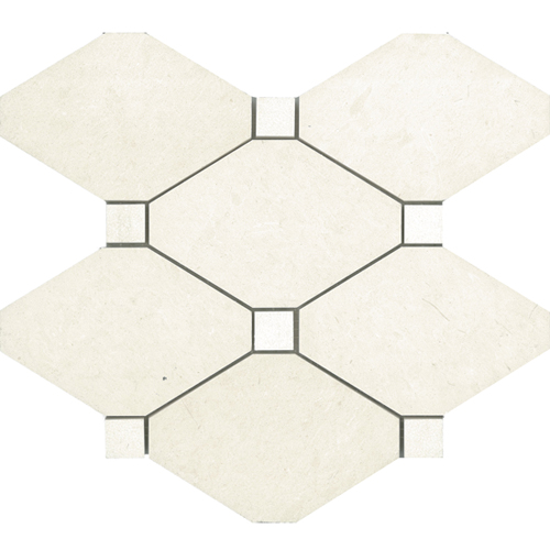 Chardonnay Lantern Mosaic Honed tile